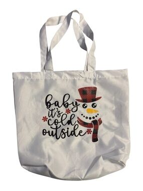NWOT Baby It's Cold Outside Snowman Tote Bag